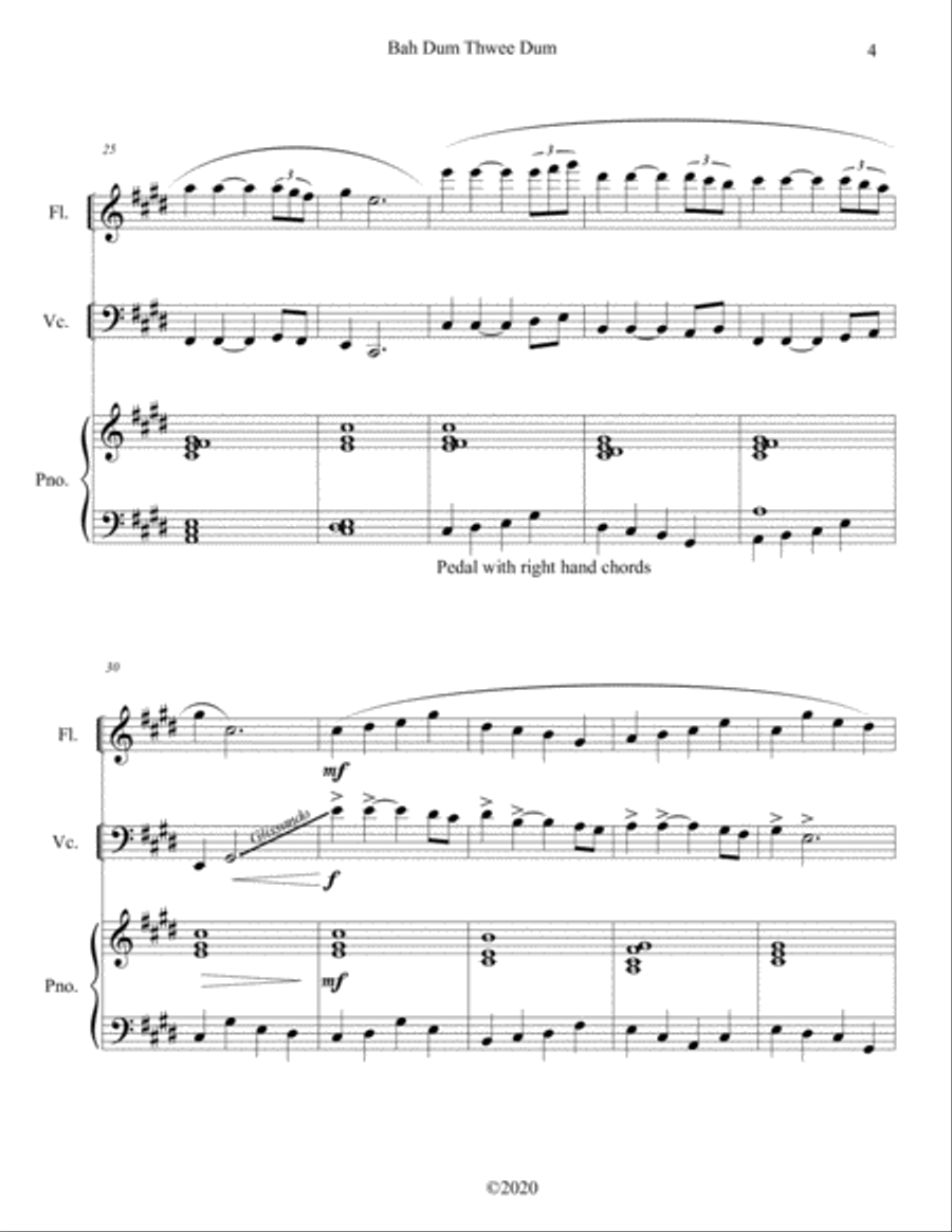 Bah Dum Thwee Dum Flute scores gallery preview page 6
