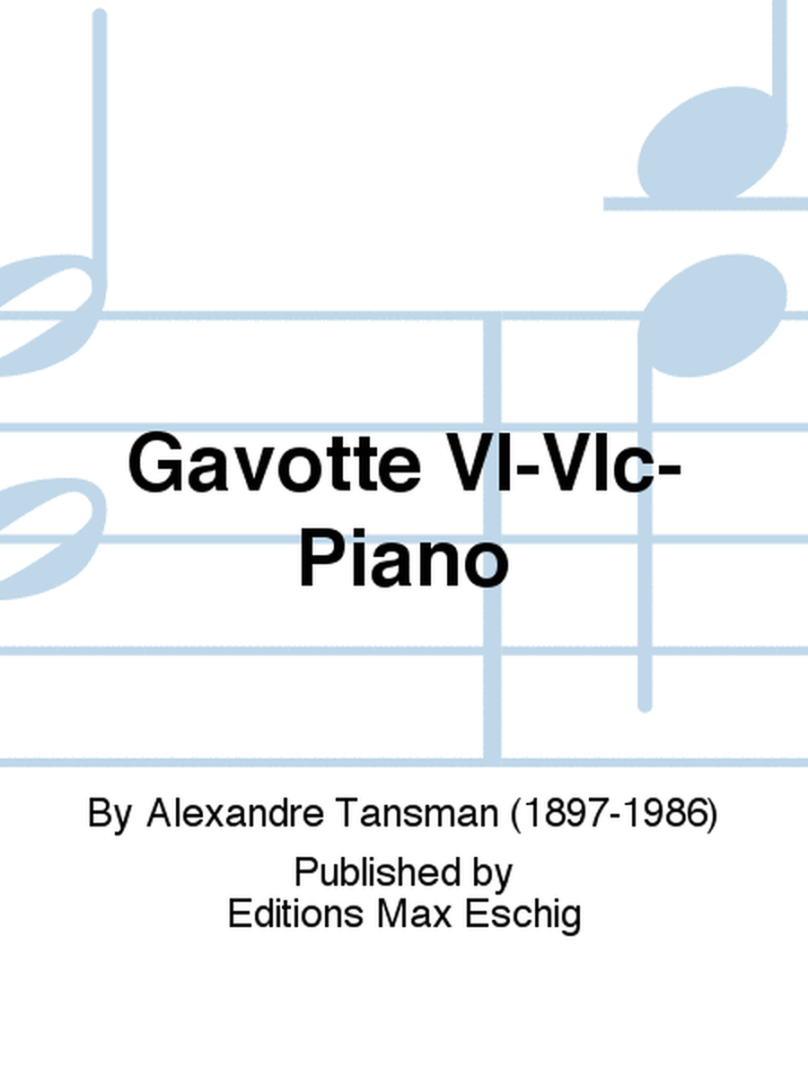 Gavotte Vl-Vlc-Piano