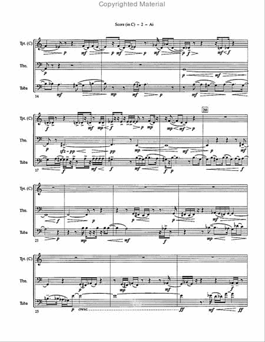 Ai Ai Trombone scores gallery preview page 3