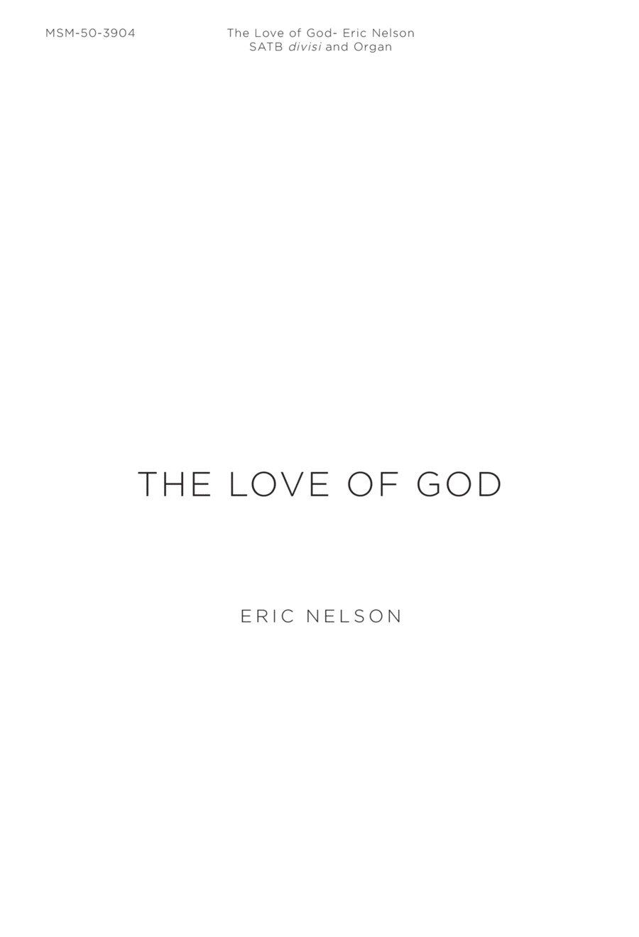 The Love of God The Love of God Divisi scores gallery preview page 1