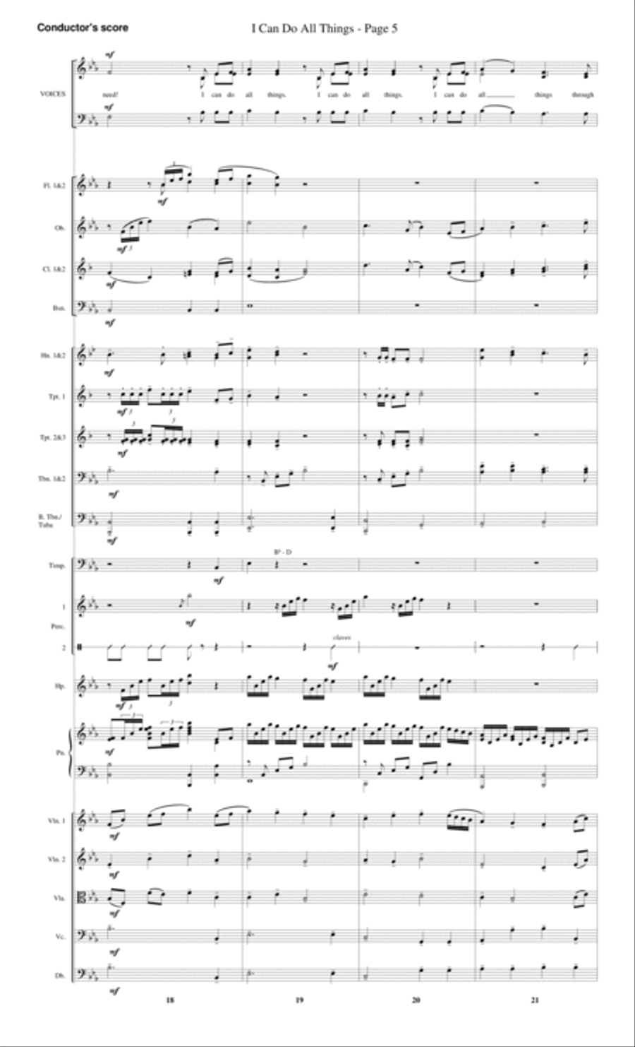 I Can Do All Things - Score Choir scores gallery preview page 5