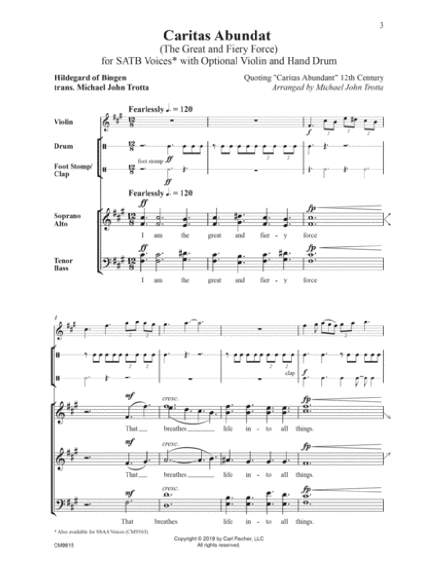 Caritas Abundat Caritas Abundat 4-Part scores gallery preview page 2