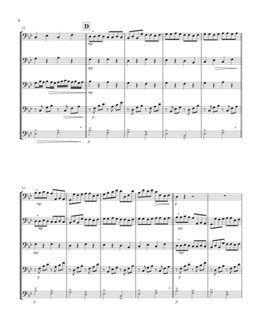 Canon (Pachelbel) (Bb) (Trombone Quintet) image number null
