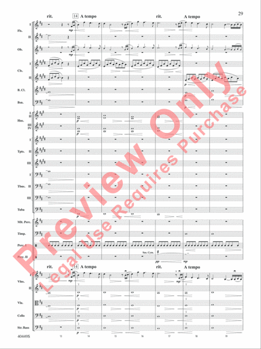 The Hobbit: An Unexpected Journey, Suite from Full Orchestra scores gallery preview page 30