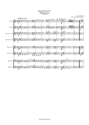 Schubert: Wind Octet D.72 Mvts.III.Menuetto/Trio and IV. Finale - wind octet