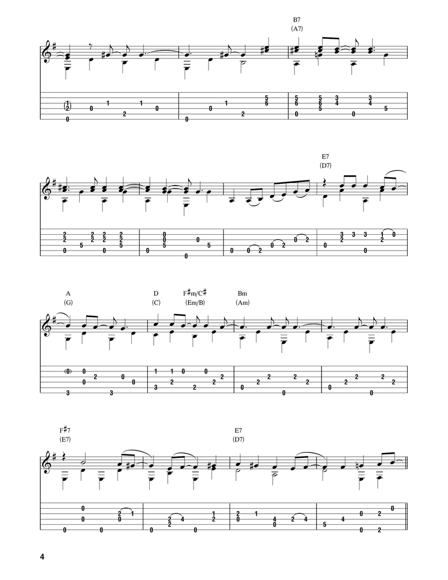 Mrs. Robinson (arr. Bill LaFleur) Acoustic Guitar scores gallery preview page 4