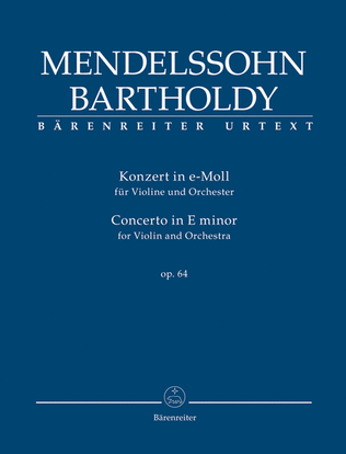 Book cover for Concerto for Violin and Orchestra in E minor, op. 64