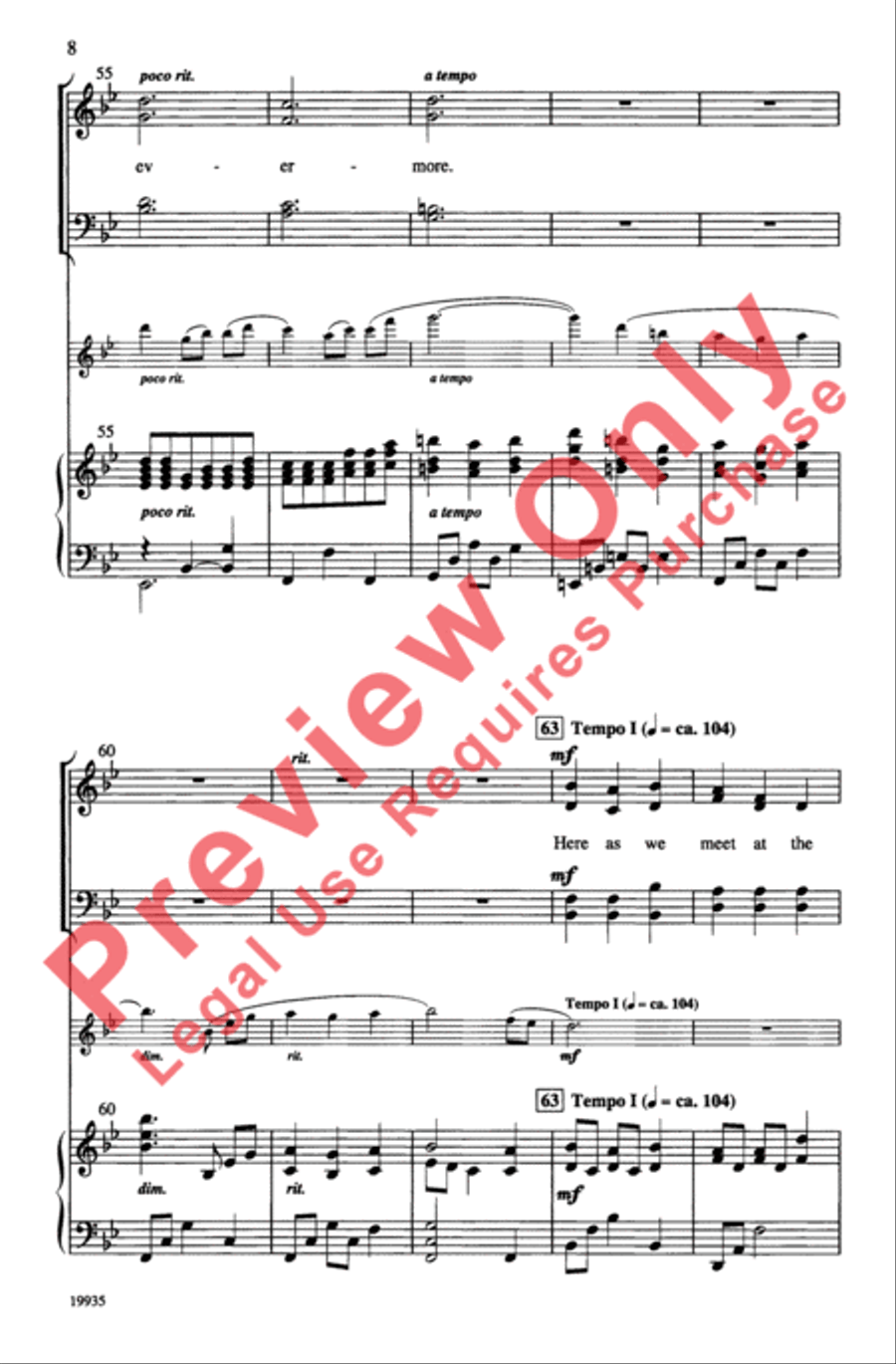 Come to the Water Come to the Water 4-Part scores gallery preview page 8
