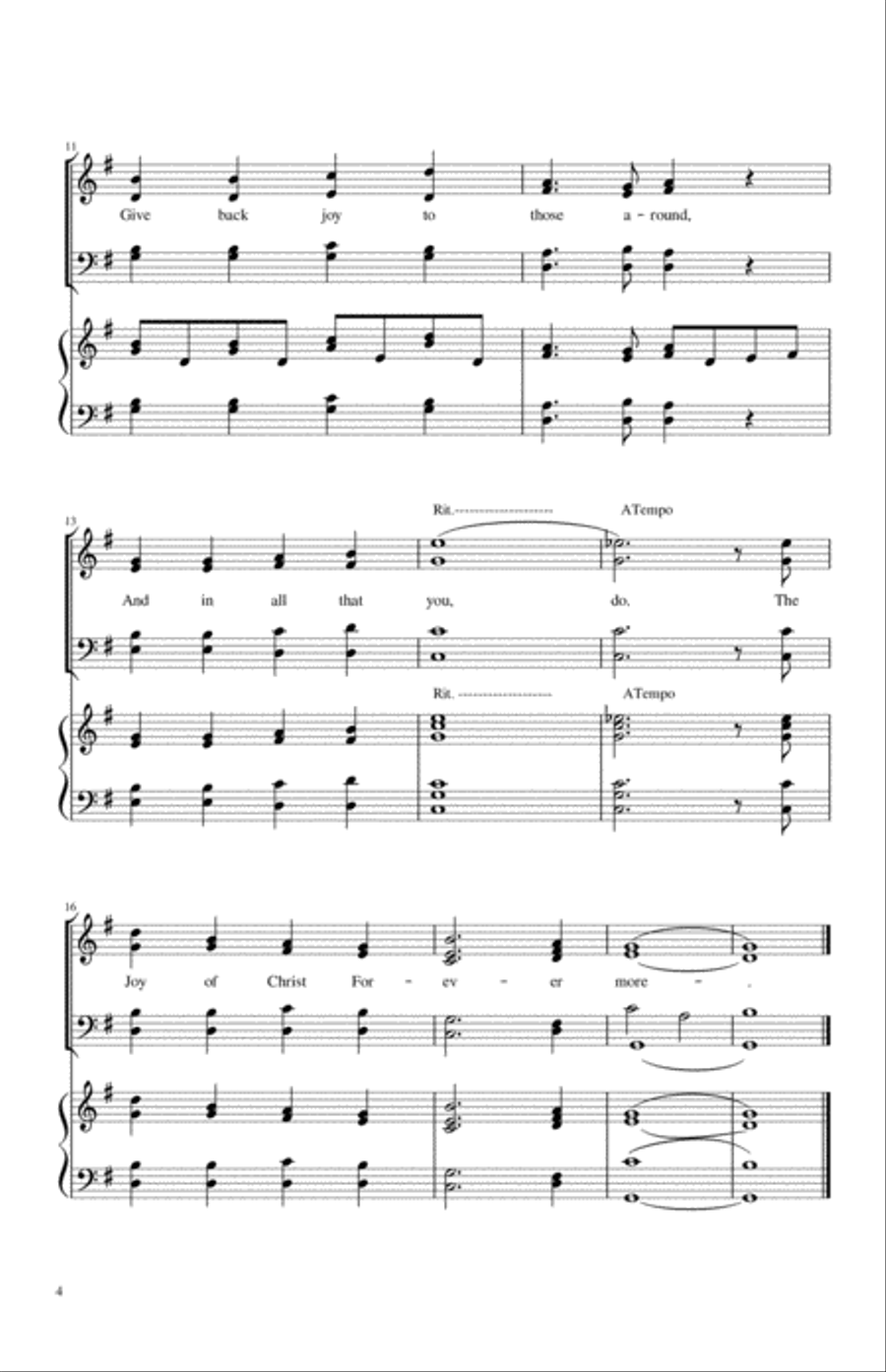 Five Introits Amens and Benedictions 4-Part scores gallery preview page 4