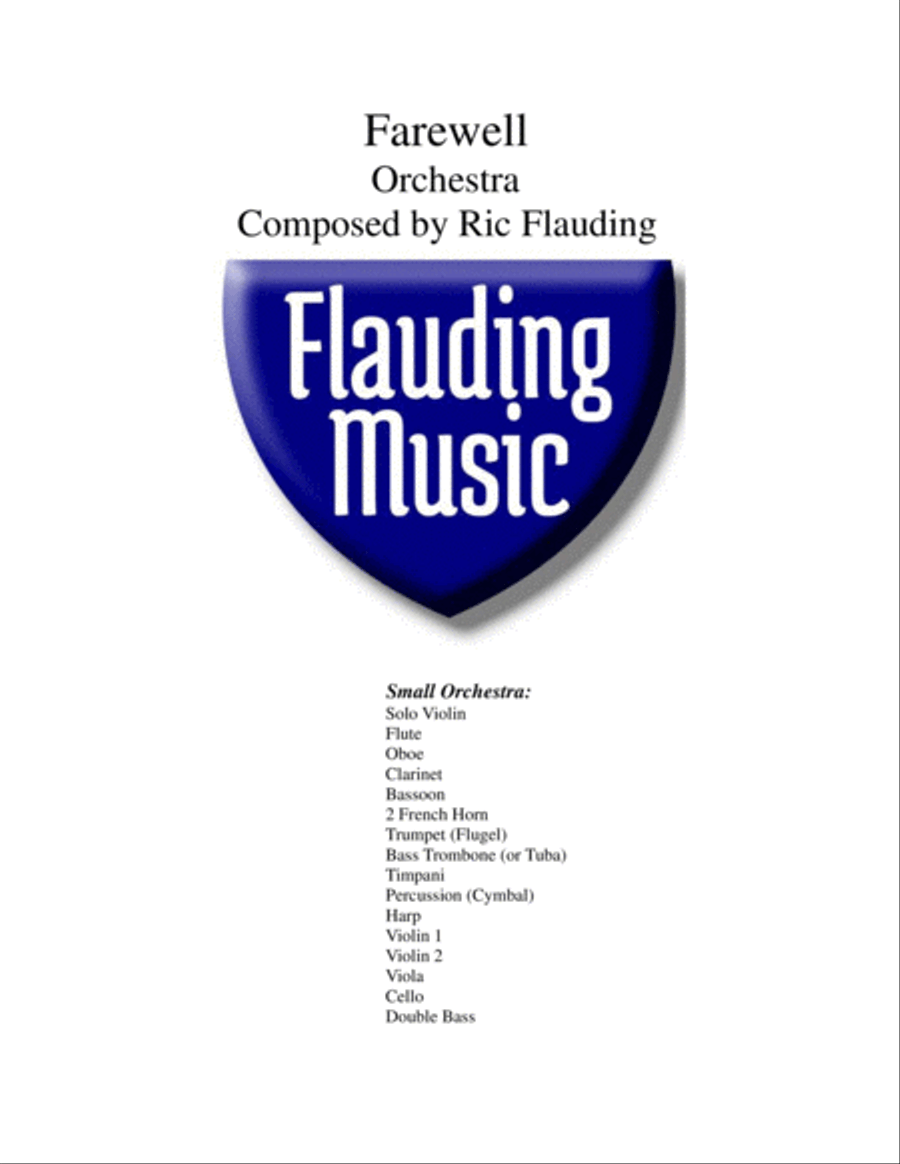 Farewell (Orch.) Chamber Orchestra scores gallery preview page 1