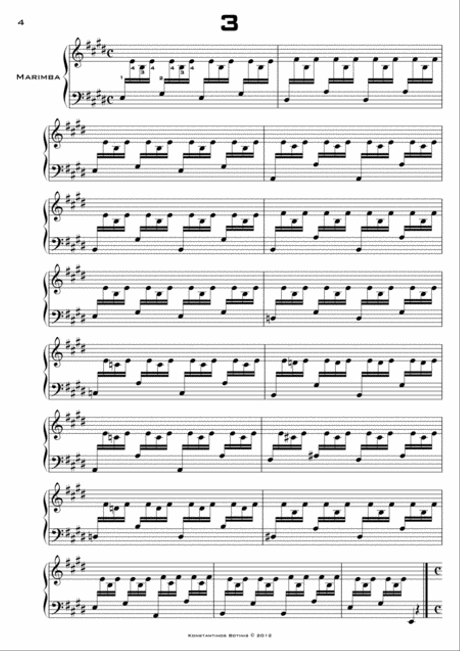 12 PRELUDES FOR MARIMBA 12 PRELUDES FOR MARIMBA Marimba scores gallery preview page 3