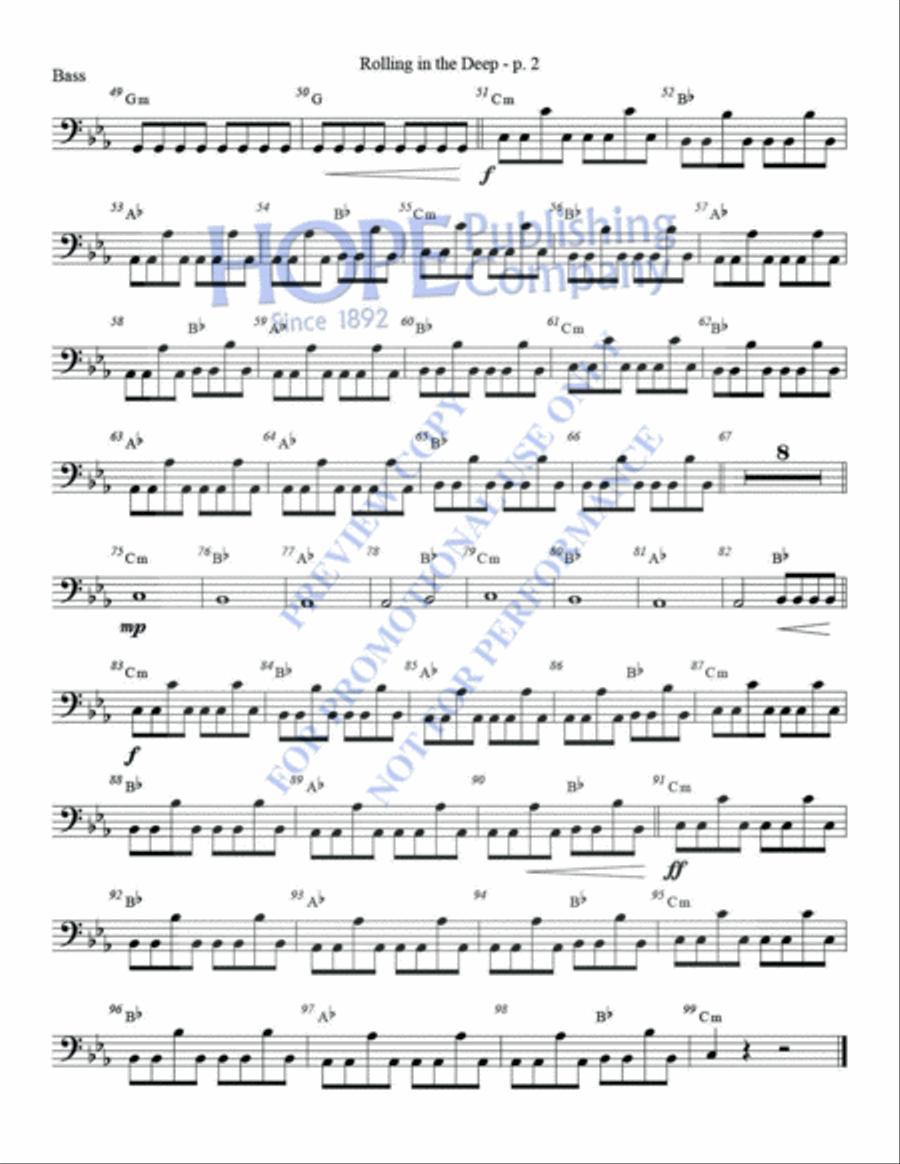 Rolling in the Deep 2-Octaves scores gallery preview page 7