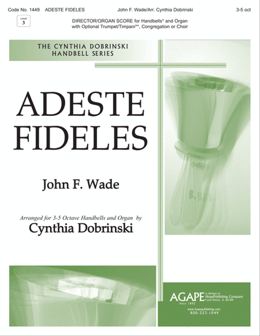 Adeste Fideles by Cynthia Dobrinski 5-Octaves - Sheet Music