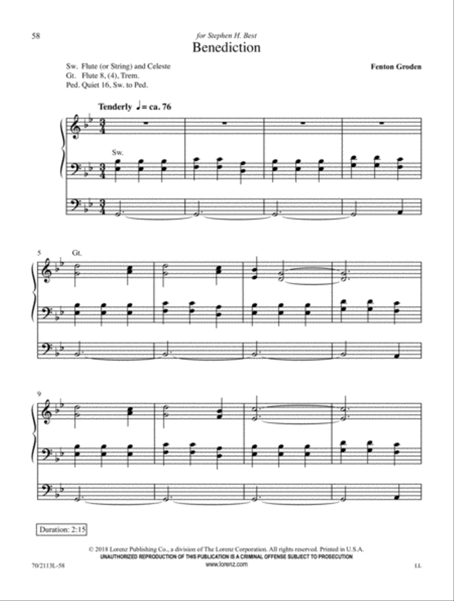 Quiet Reflections Quiet Reflections Organ Solo scores gallery preview page 17