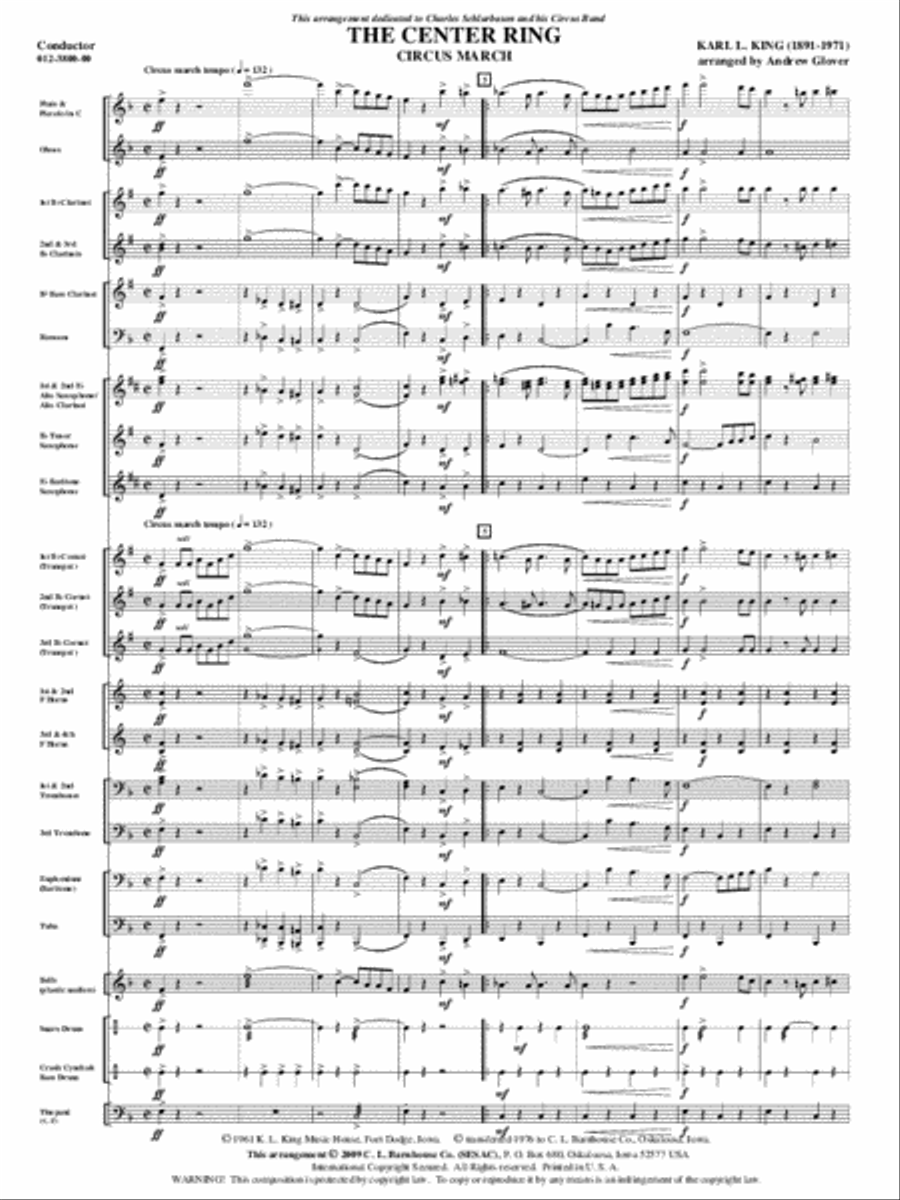The Center Ring Concert Band scores gallery preview page 2