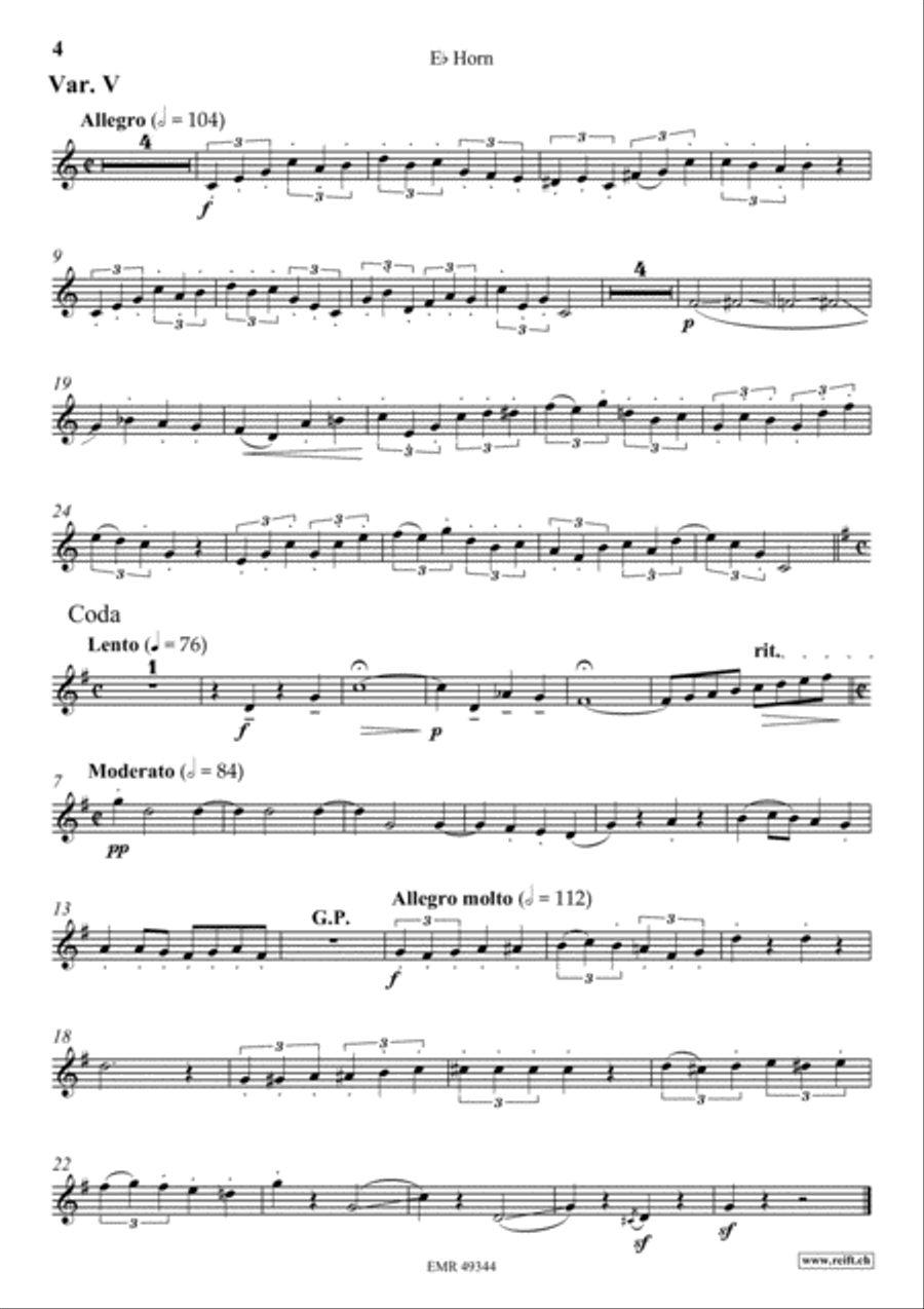 Zurcher Marsch Horn scores gallery preview page 5