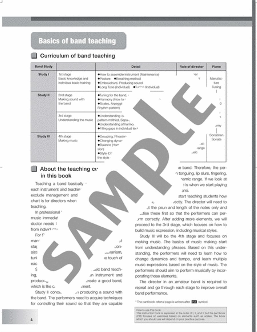 JBC BAND METHOD Conductor/English Version Concert Band scores gallery preview page 3