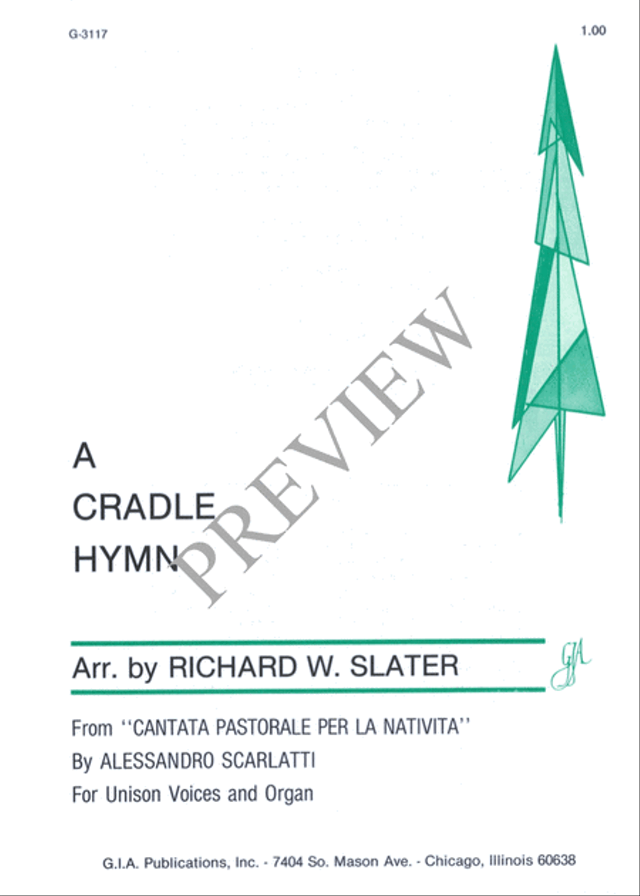 A Cradle Hymn A Cradle Hymn Unison Choir scores gallery preview page 2