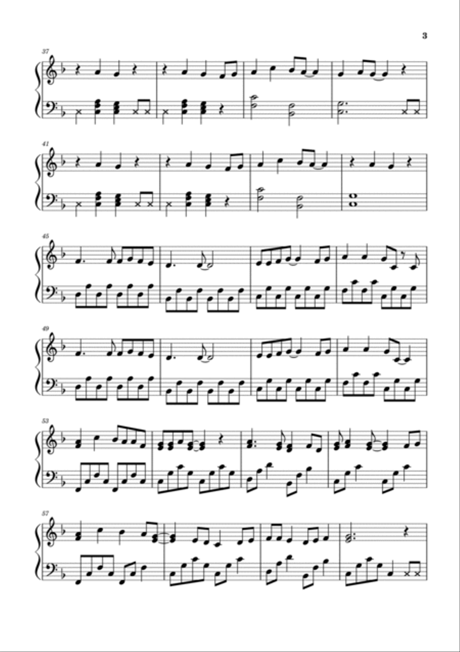 Moonlight Shadow Piano Solo scores gallery preview page 3