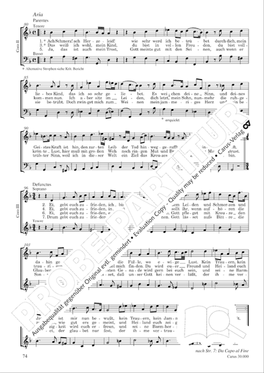 J.L. Bach: The complete motets Choir scores gallery preview page 81