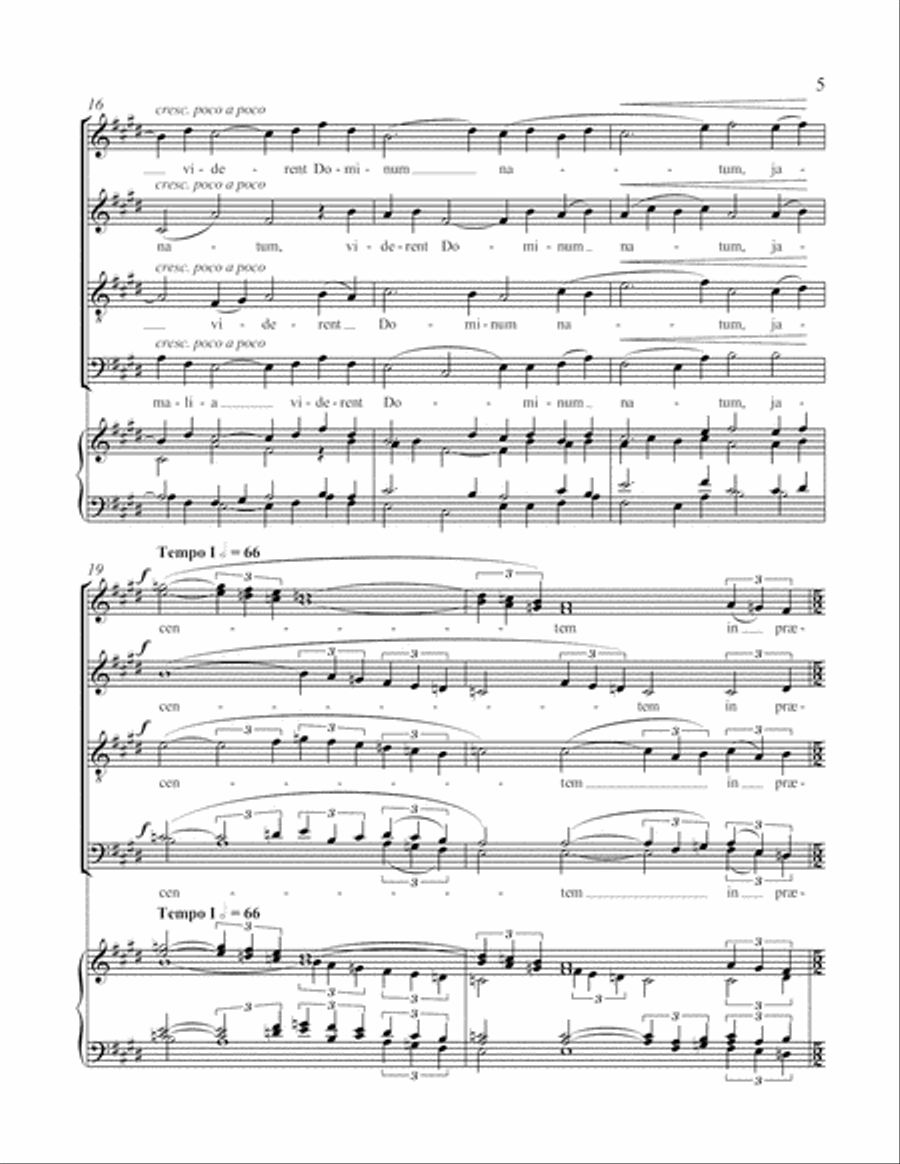 O Magnum Mysterium 4-Part scores gallery preview page 5