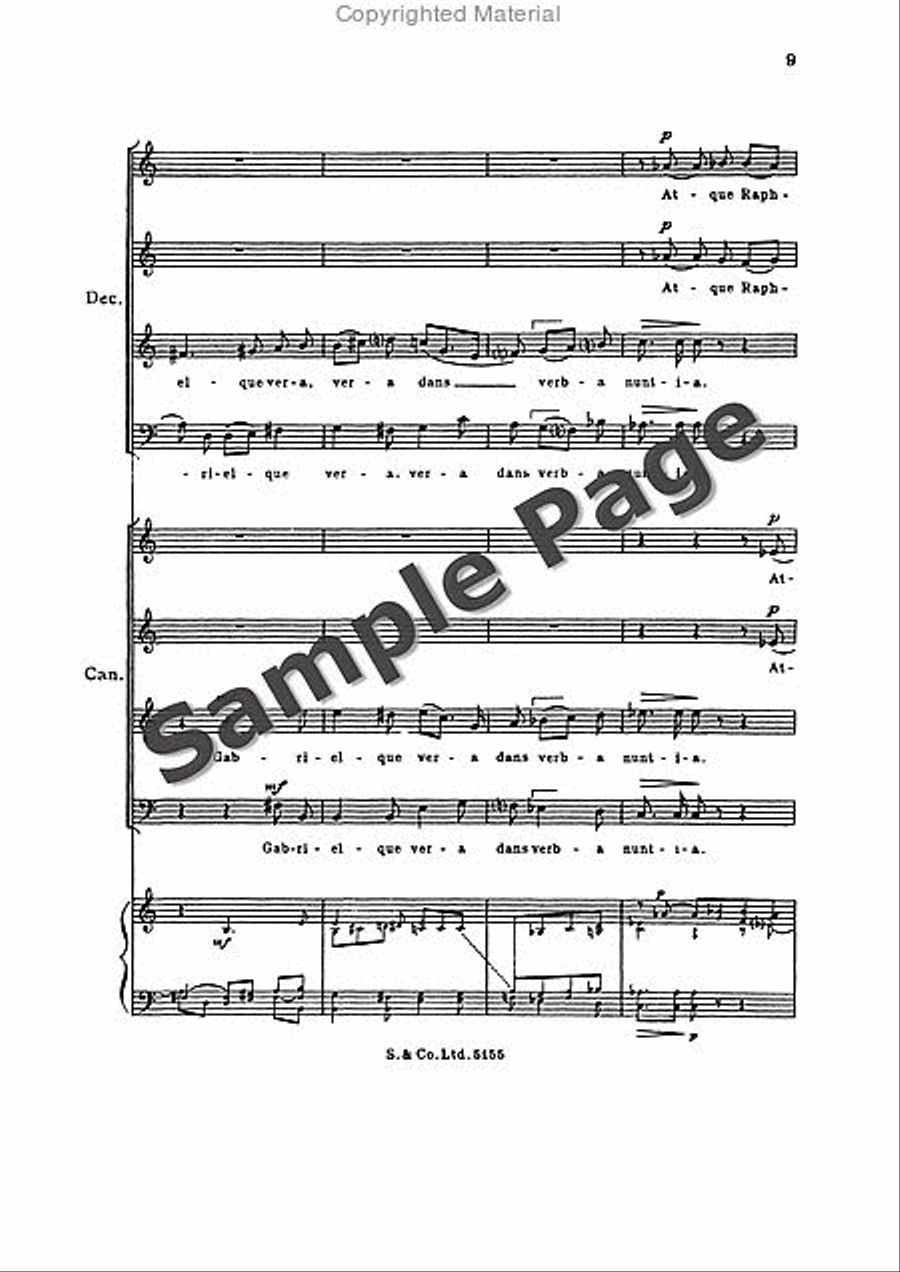 Plebs Angelica 4-Part scores gallery preview page 12