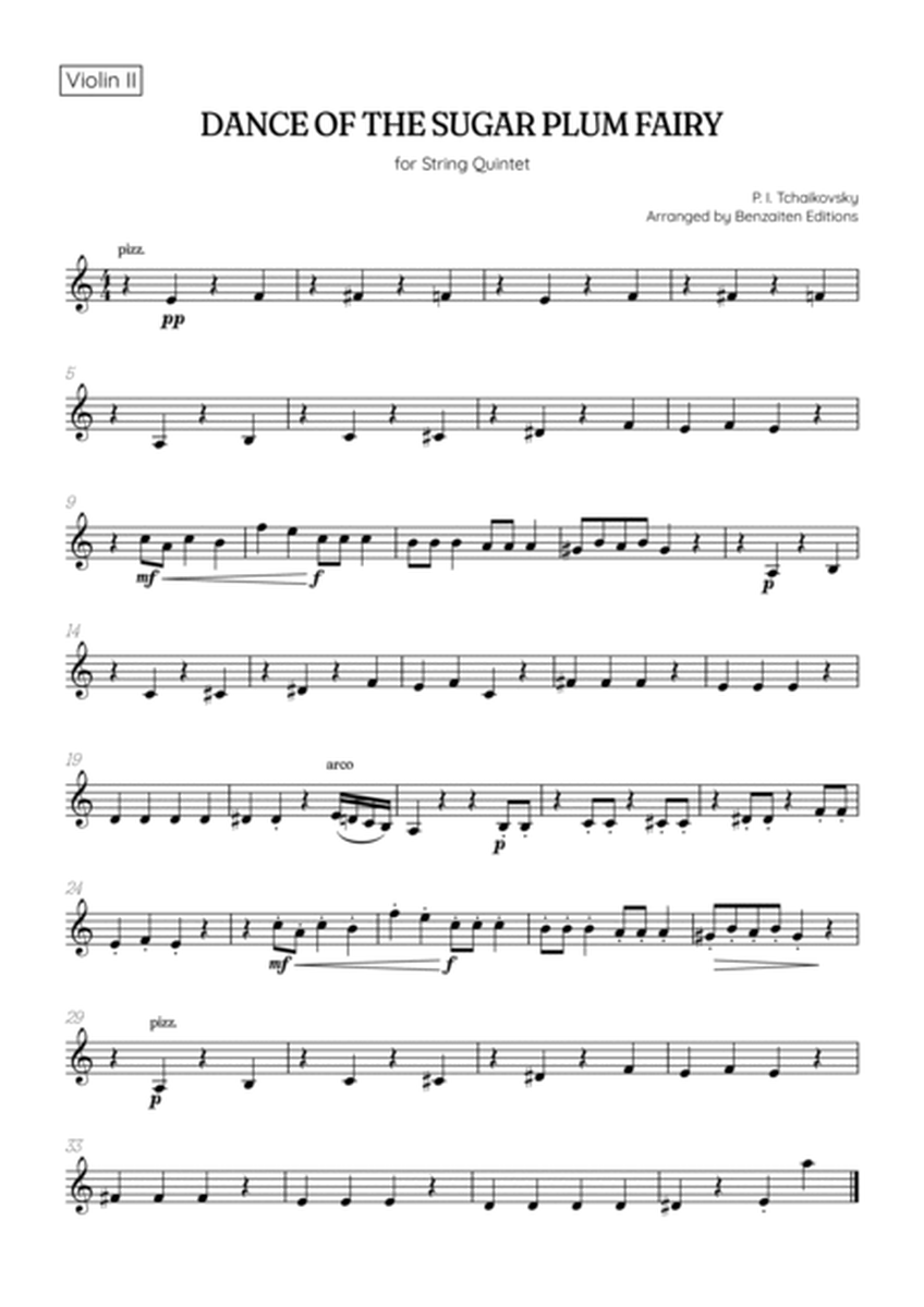 Dance of the Sugar Plum Fairy • String Quintet sheet music image number null