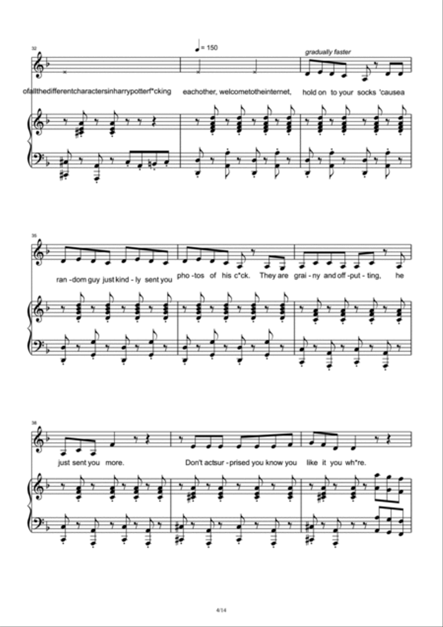 Welcome To The Internet Voice scores gallery preview page 4