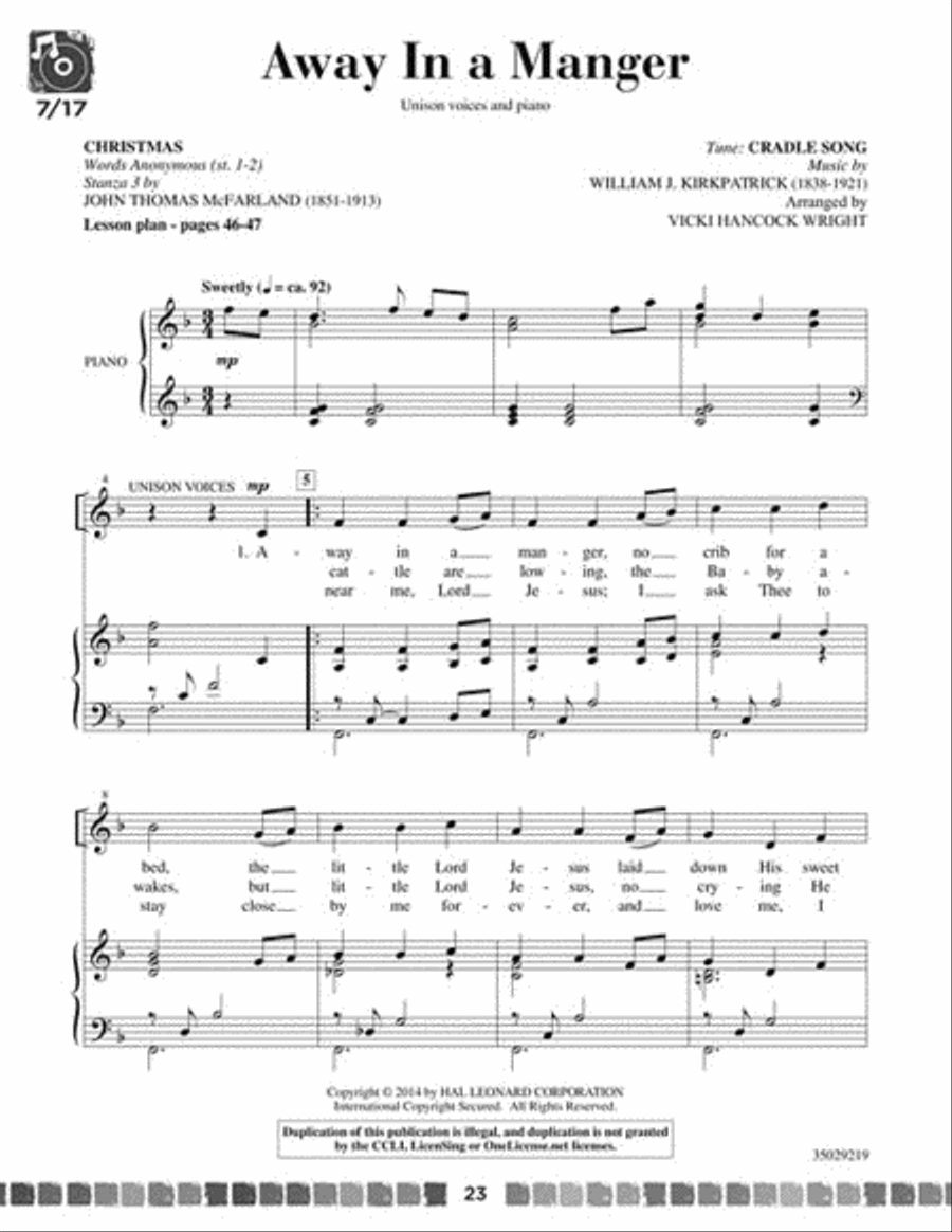 Sing and Celebrate 3! Sacred Songs for Young Voices Sing and Celebrate 3! Sacred Songs for Young Voices Unison Choir scores gallery preview page 4