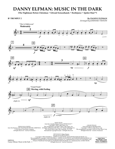 Danny Elfman: Music in the Dark - Bb Trumpet 2
