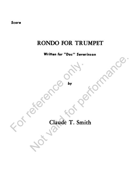 Rondo for Trumpet image number null