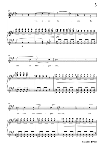 Liszt-Ein fichtenbaum stent einsam in f sharp minor,for Voice and Piano image number null