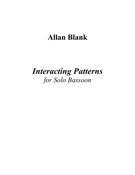 [Blank] Interacting Patterns