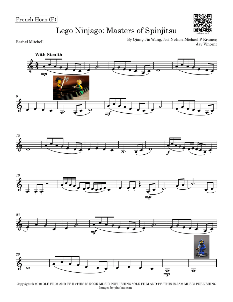 Lego Ninjago: Masters Of Spinjitsu Horn Solo scores gallery preview page 1