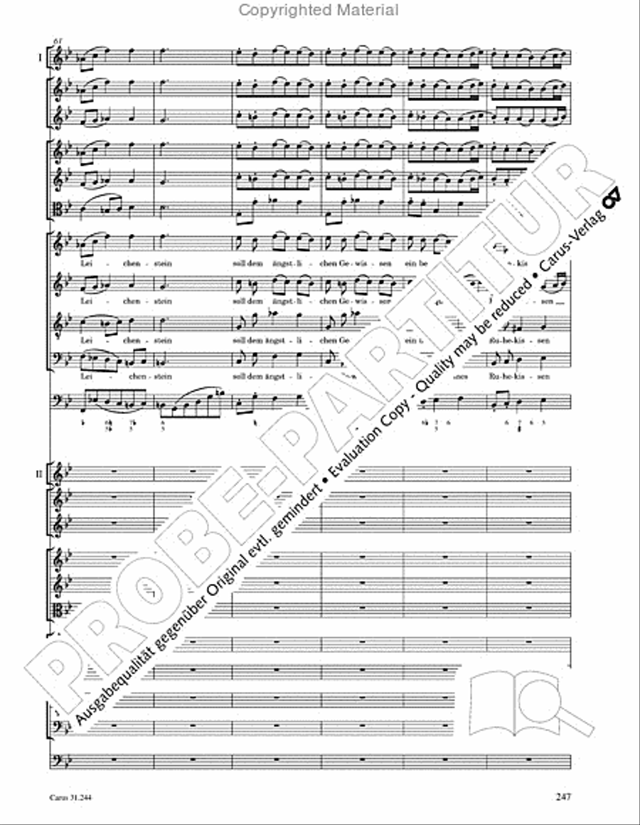 St. Matthew Passion (Matthaus-Passion) 4-Part scores gallery preview page 249