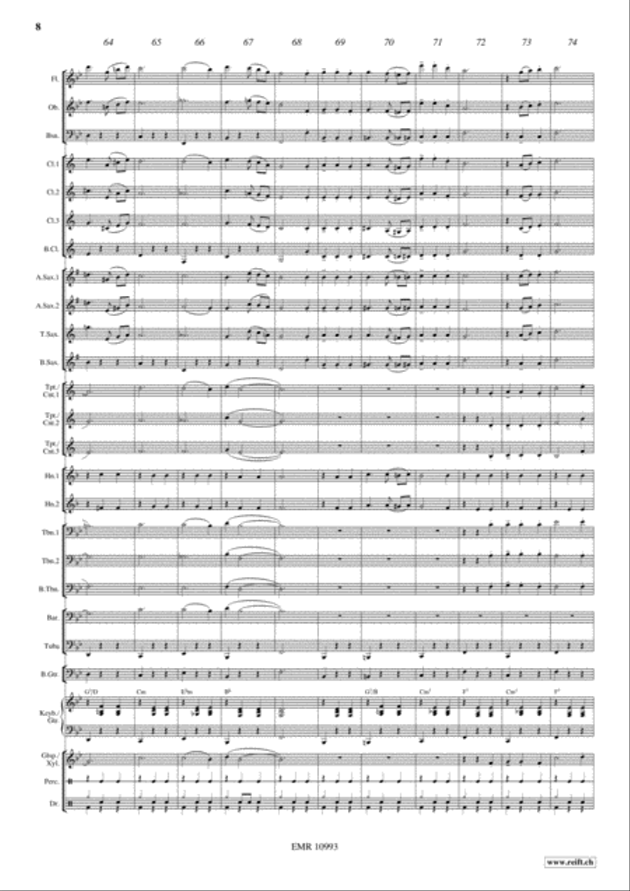 Viva Mexico Concert Band scores gallery preview page 9