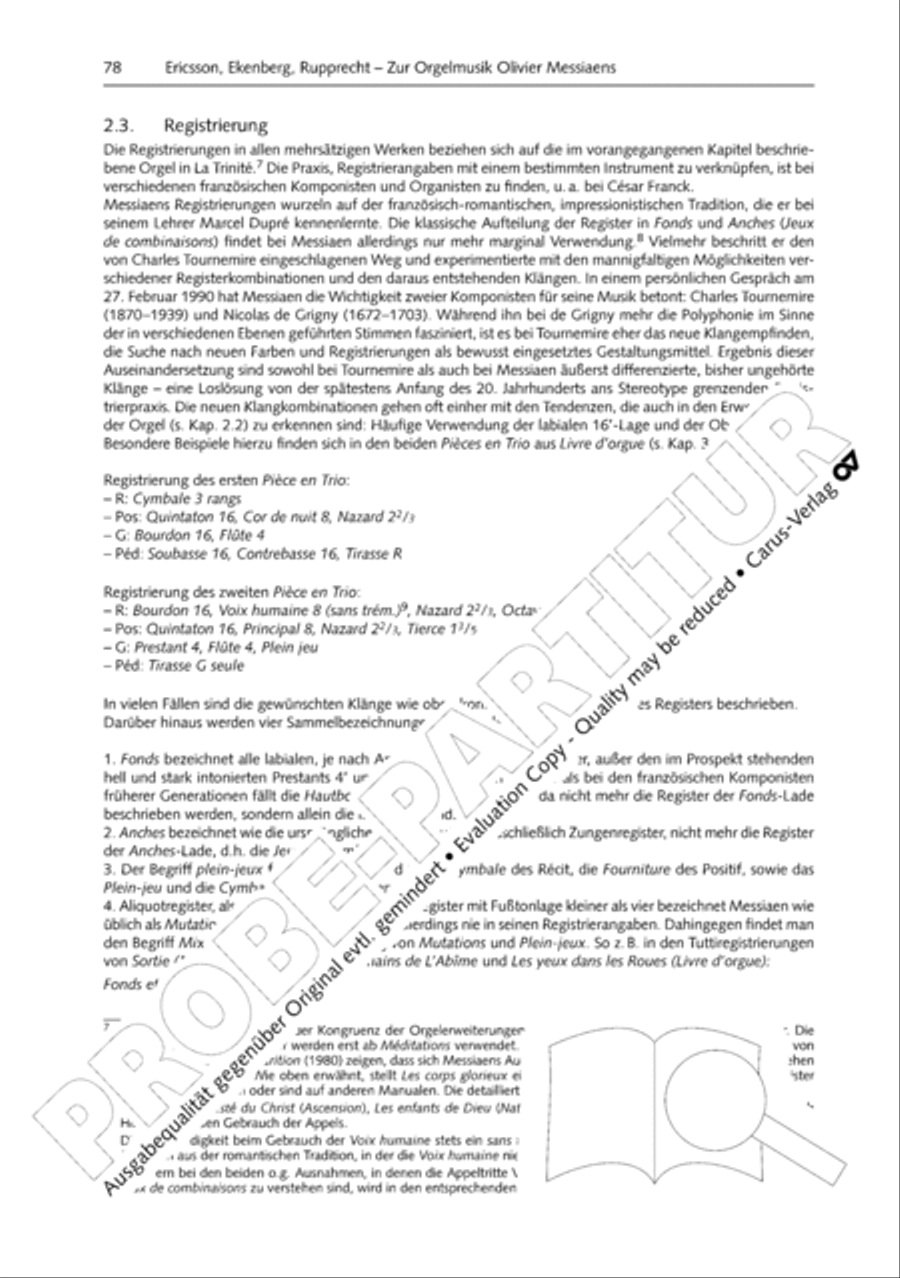 Orgelschule zur historischen Auffuhrungspraxis Organ Solo scores gallery preview page 79