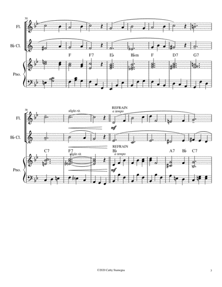 Let Me Call You Sweetheart (Flute/Bb Clarinet Duet, Chords, Piano Accompaniment) image number null