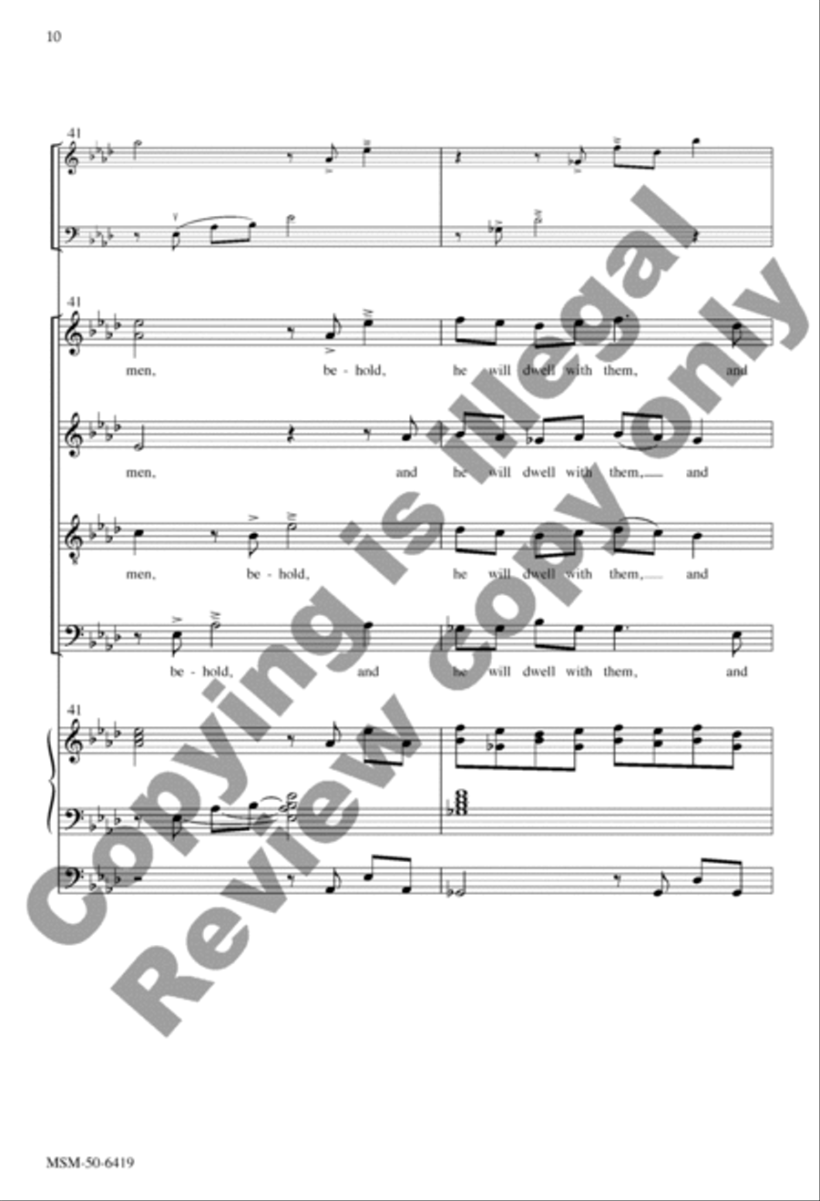 And I Saw a New Heaven (Choral Score) Divisi scores gallery preview page 10