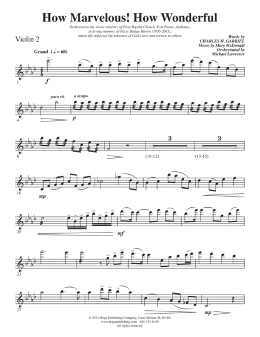 How Marvelous! How Wonderful! 4-Part scores gallery preview page 58