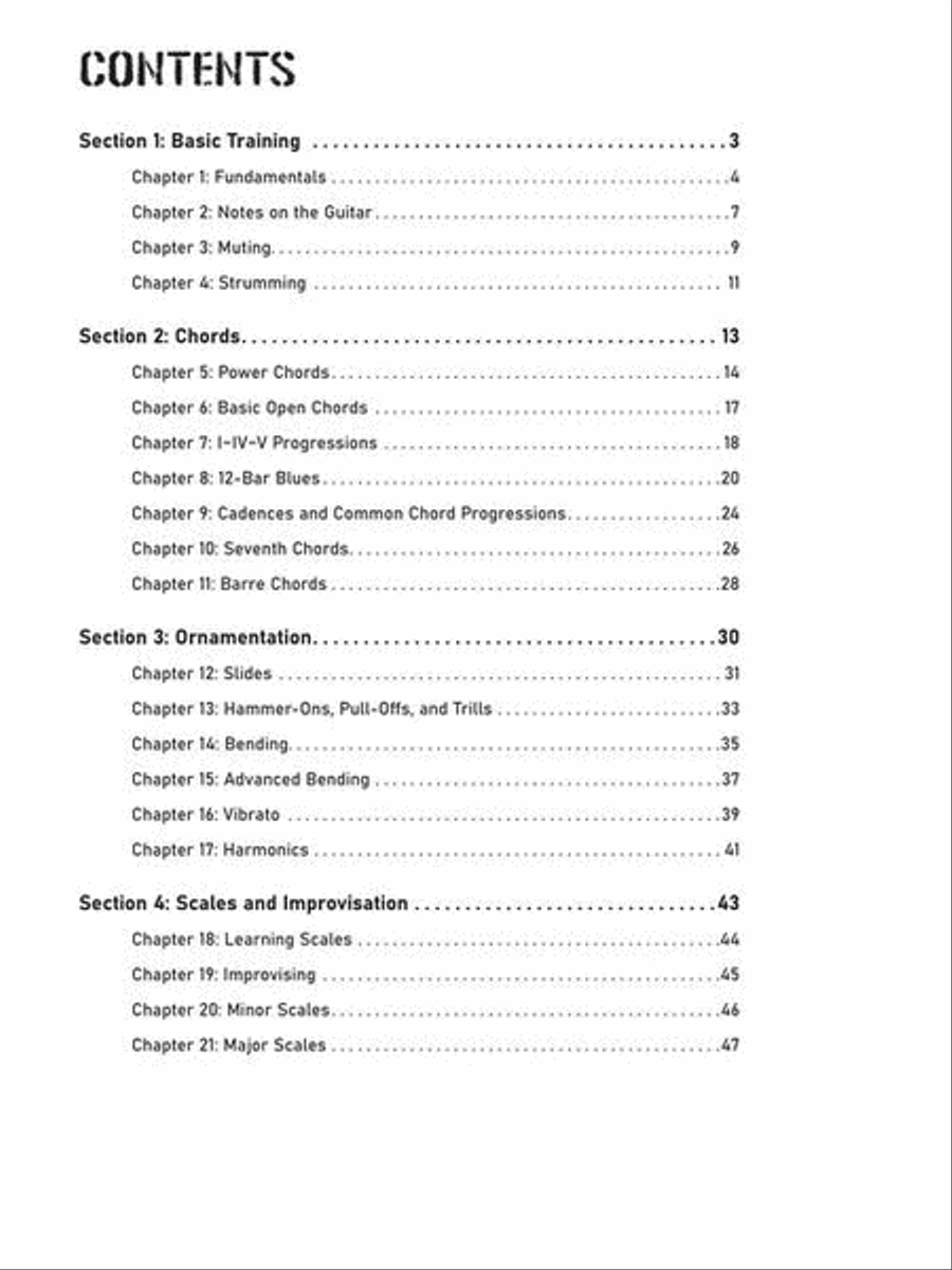 Guitar Boot Camp Guitar Tablature scores gallery preview page 3
