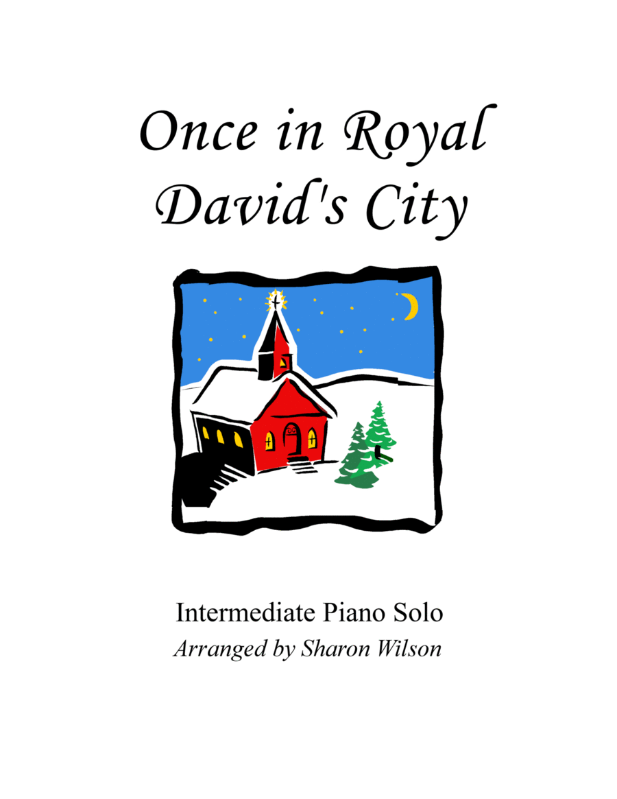 Once in Royal David's City Piano Solo scores gallery preview page 1
