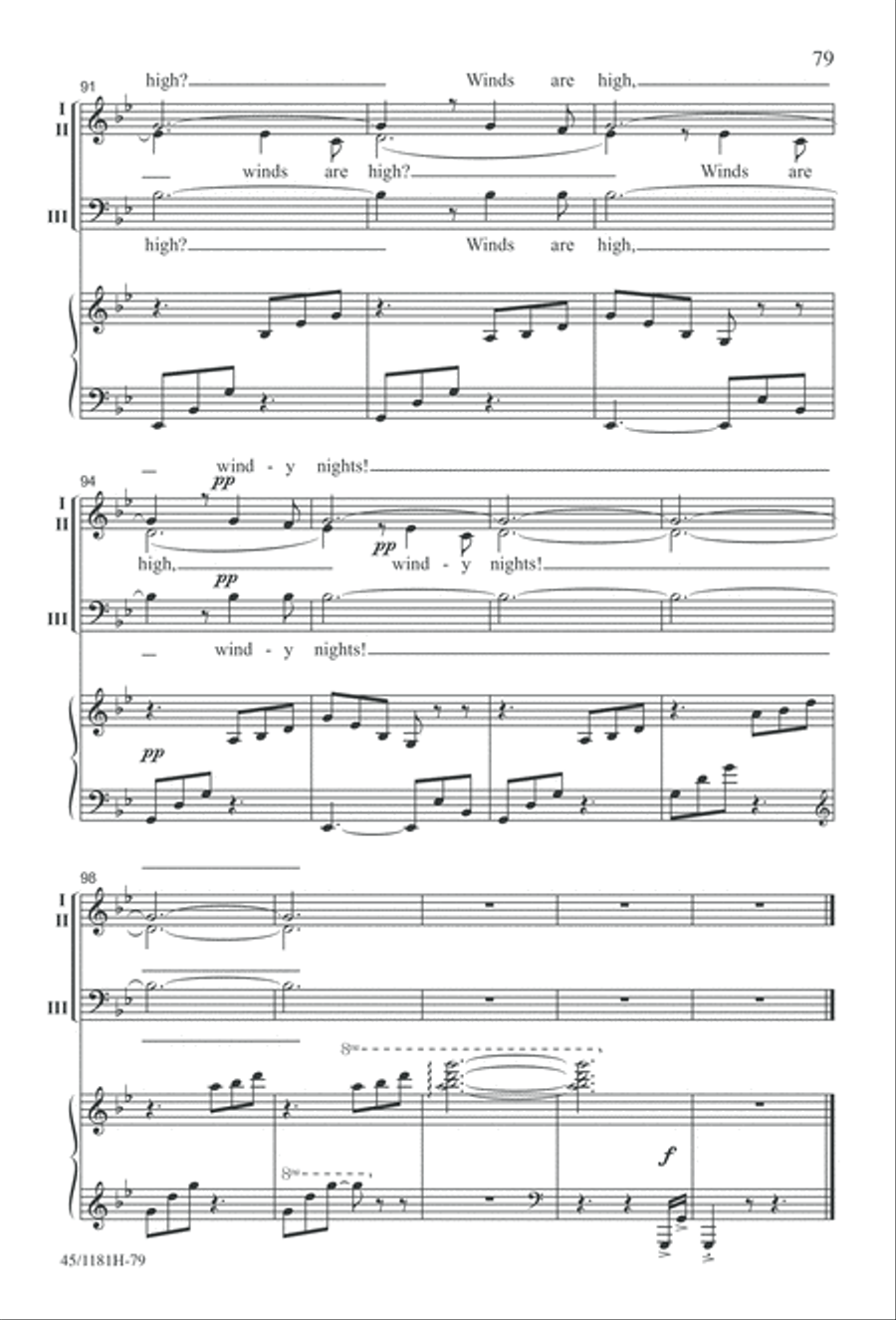 Contemporary Choral Classics 3-Part scores gallery preview page 79