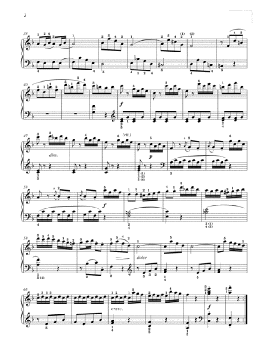 Sonatina F major Sonatina F major Piano Solo scores gallery preview page 2