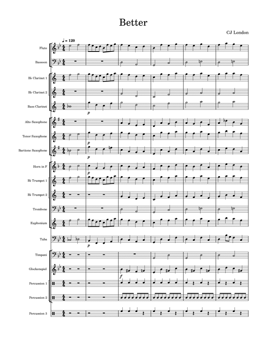 Better Concert Band scores gallery preview page 1