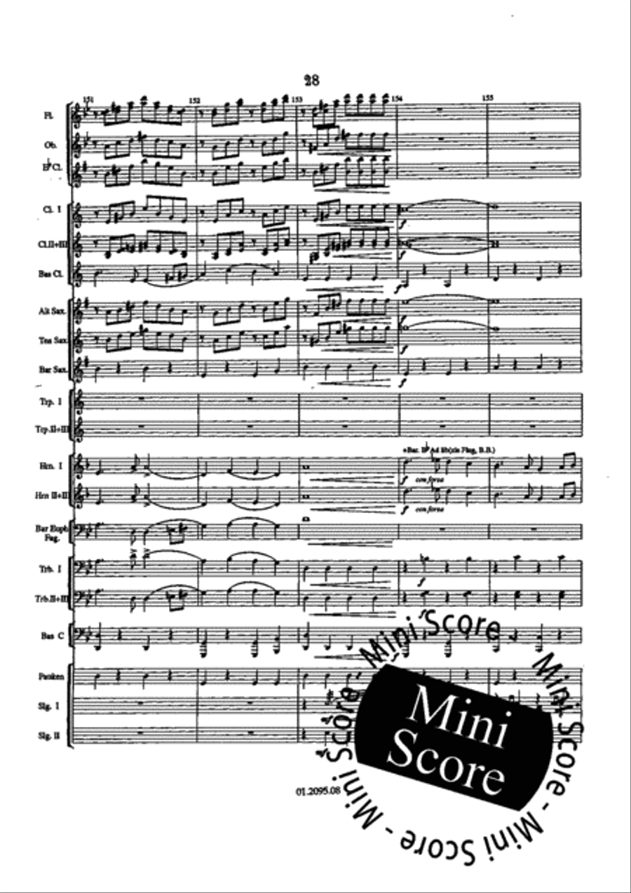 Paganini Variations Paganini Variations Fanfare Band scores gallery preview page 34