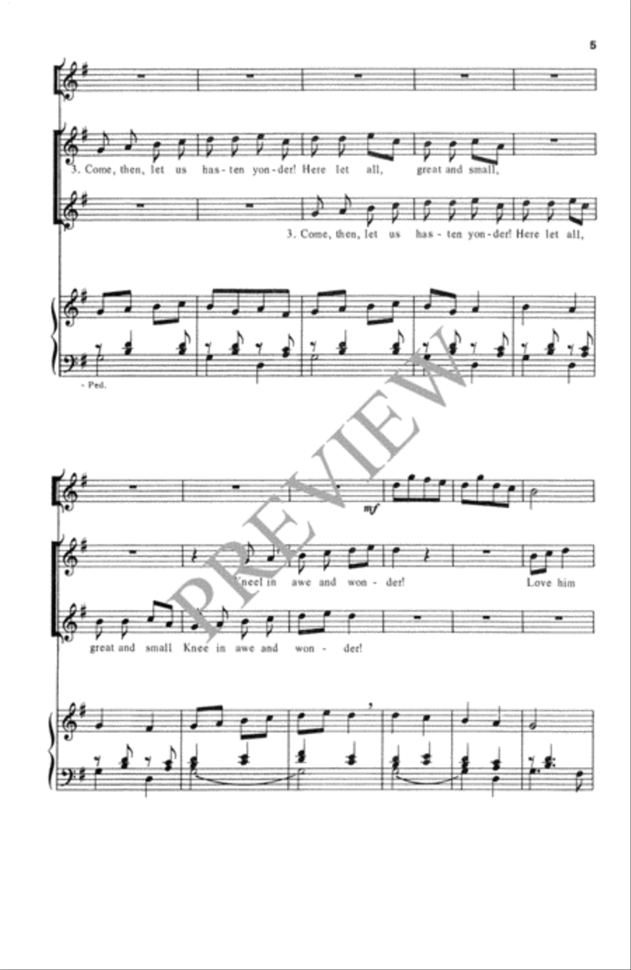 All My Heart This Night Rejoices SA scores gallery preview page 6