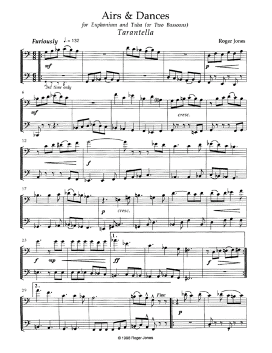 Airs and Dances Brass Duet scores gallery preview page 3