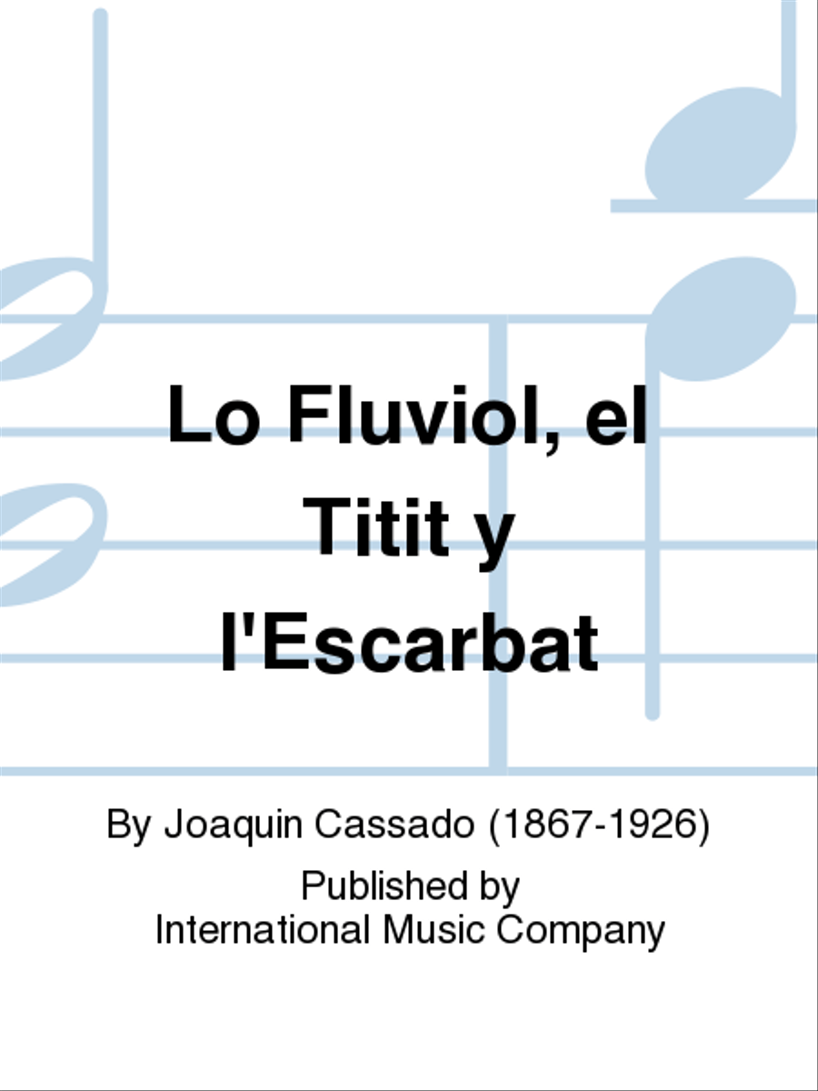 Lo Fluviol, El Titit Y L'Escarbat Piano Accompaniment scores gallery preview page 1
