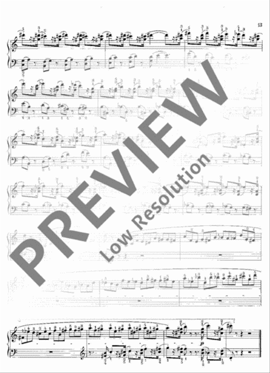 5 x 10 Etüden Piano Solo scores gallery preview page 14